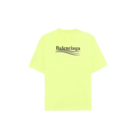 Balenciaga Herren-T-Shirt mit Logo-Aufdruck, kurzärmelig, gelb 641675TJVF77110 Balenciaga Herren-T-Shirt mit Logo-Aufdruck, kurzärmelig, gelb 641675TJVF77110