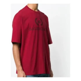 Balenciaga Herren-T-Shirt mit Logo, Rundhalsausschnitt, kurze Ärmel, rot 556148TDV516064 Balenciaga Herren-T-Shirt mit Logo, Rundhalsausschnitt, kurze Ärmel, rot 556148TDV516064