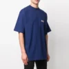 Balenciaga Herren-T-Shirt mit Political Campaign-Aufdruck, große Ausführung, kurzärmelig, marineblau 641675TIV521195