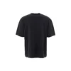 Balenciaga Herren-T-Shirt mit rundem BB-Alphabet-Logo, kurzärmelig, schwarz 641614TJV761000