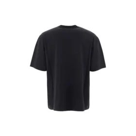 Balenciaga Herren-T-Shirt mit rundem BB-Alphabet-Logo, kurzärmelig, schwarz 641614TJV761000