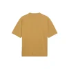 Balenciaga Herren-T-Shirt mit Rundhalsausschnitt, Alphabet-Print und kurzen Ärmeln, khaki, 620969TIV509605
