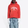Balenciaga Kurzer Hoodie „Cardi Red“ 670946-TLVJ3-6441