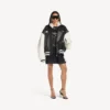 Balenciaga | NBA-Kollaborations-Varsity-Jacke in Schwarz/Weiß
