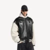 Balenciaga | NBA-Kollaborations-Varsity-Jacke in Schwarz/Weiß