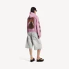 Balenciaga Sacra Cœur Damen-Hoodie mit Reißverschluss in mittlerer Passform in Old Pink Balenciaga Sacra Cœur Damen-Hoodie mit Reißverschluss in mittlerer Passform in Old Pink