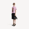 Balenciaga Sacra Cœur T-Shirt für Damen in mittlerer Passform in Altrosa Balenciaga Sacra Cœur T-Shirt für Damen in mittlerer Passform in Altrosa