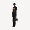 Balenciaga Sacra Cœur T-Shirt für Damen in schwarzer Farbe mit mittlerer Passform Balenciaga Sacra Cœur T-Shirt für Damen in schwarzer Farbe mit mittlerer Passform