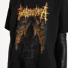 Balenciaga Sacra Cœur T-Shirt für Damen in schwarzer Farbe mit mittlerer Passform Balenciaga Sacra Cœur T-Shirt für Damen in schwarzer Farbe mit mittlerer Passform