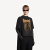 Balenciaga Sacra Cœur Train T-Shirt für Damen in Schwarz Balenciaga Sacra Cœur Train T-Shirt für Damen in Schwarz