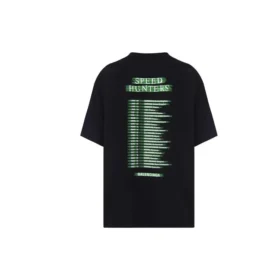 Balenciaga Speedhunters Band Herren-T-Shirt, kurzärmelig, schwarz 556133TCV381000