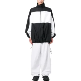 Balenciaga x adidas Baggy-Jogginghose „Weiß Schwarz Rot“ 723904TNVP99065