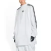 Balenciaga x adidas Langarm-T-Shirt Oversized „White“ 728789TNVA61156