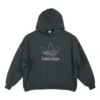 Balenciaga x adidas Logo Oversized-Hoodie „Grün-Weiß“ 712396TNVA93775