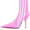 Balenciaga x adidas Originals Knife 110 mm Stiefeletten „Pink“ 724073W2ES15090