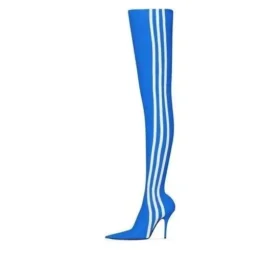 Balenciaga x adidas Originals Knife Over-the-Knee-Stiefeletten „Blue“ 724074W2ES14090