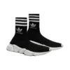 Balenciaga x adidas Originals Speed Sneakers „Black White“ 711189WBDV11090