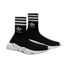 Balenciaga x adidas Originals Speed Sneakers „Black White“ 711189WBDV11090
