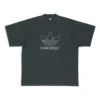 Balenciaga x adidas Oversize-T-Shirt „Green“ 723976TNVN83775