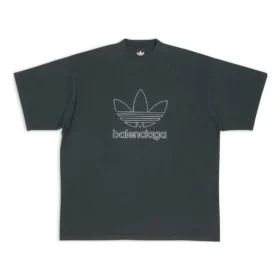 Balenciaga x adidas Oversize-T-Shirt „Green“ 723976TNVN83775