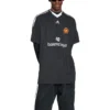 Balenciaga x adidas Oversized-Fußball-T-Shirt „Black“ 723663TNV131000
