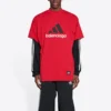 Balenciaga x adidas Oversized-T-Shirt „Red“ 712398TNVA66278