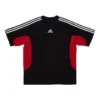 Balenciaga x adidas T-Shirt Medium Fit „Black Red“ 712401TNVA61003
