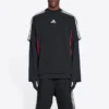 Balenciaga x adidas T-Shirt Medium Fit „Black Red“ 712401TNVA61003