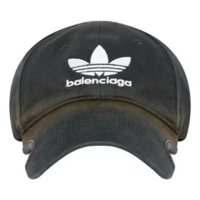 Balenciaga x adidas Trefoil Balenciaga Logo-Kappe „Black White“ 723749410B2
