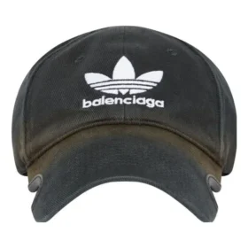 Balenciaga x adidas Trefoil Balenciaga Logo-Kappe „Black White“ 723749410B21077