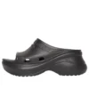 Balenciaga x Crocs Pool Slide Sandalen „Black“ 677389W1S8E1000