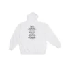 Balenciaga x FORTNITE Hoodie, mittlere Passform „White“ 600583TLVO49040