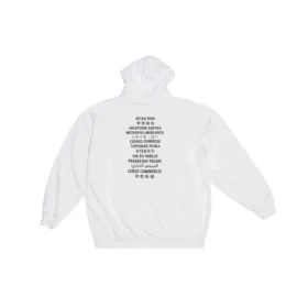 Balenciaga x FORTNITE Hoodie, mittlere Passform „White“ 600583TLVO49040
