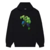 Balenciaga x Marvel Hulk-Hoodie, Medium Fit „Schwarz“ 600583TLV581000