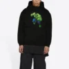 Balenciaga x Marvel Hulk-Hoodie, Medium Fit „Schwarz“ 600583TLV581000