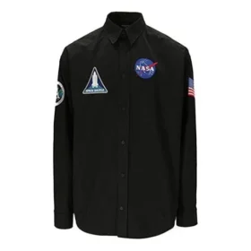 Balenciaga x NASA Space Multi-Patch-Shirt „Black“ 663076TYB181000