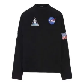 Balenciaga x NASA Space Multi-Patch-Sweatshirt „Black“ 662496TKVD71070 Balenciaga x NASA Space Multi-Patch-Sweatshirt „Black“ 662496TKVD71070