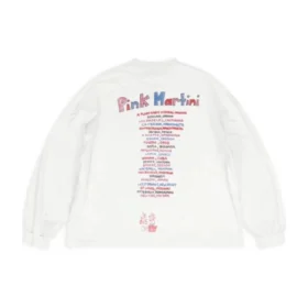 Balenciaga x Pink Martini Langarm-T-Shirt Oversized „Ecru“ 699191TMVN99800