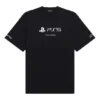 Balenciaga x PlayStation Crossover PS5 – Unisex-T-Shirt mit Alphabet-Geometrie-Print, kurzärmelig, schwarz 651795TKVF31070