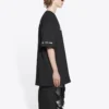 Balenciaga x PlayStation Crossover PS5 – Unisex-T-Shirt mit Alphabet-Geometrie-Print, kurzärmelig, schwarz 651795TKVF31070