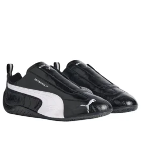 Balenciaga x Puma Speedcat Leder „Black White“ 847148WSDSB1090