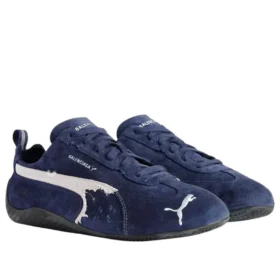 Balenciaga x Puma Speedcat Suede „Distressed Navy White“ 847146WSDSD4191