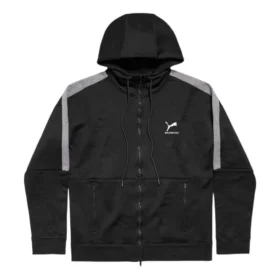 Balenciaga x Puma Trainingsjacke mit Kapuze „Black Dark Heather Grey“ 846912TTVB41065