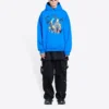 Balenciaga x THE SIMPSONS Baumwoll-Hoodie, weite Passform „Blue“ 674986TLVG84210