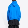 Balenciaga x THE SIMPSONS Baumwoll-Hoodie, weite Passform „Blue“ 674986TLVG84210