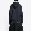 Balenciaga x THE SIMPSONS Baumwoll-Hoodie, weite Passform „Schwarz“ 675003TLVG81000