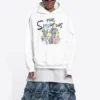 Balenciaga x THE SIMPSONS Baumwoll-Hoodie, weite Passform „Weiß“ 675003TLVG89016