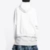 Balenciaga x THE SIMPSONS Baumwoll-Hoodie, weite Passform „Weiß“ 675003TLVG89016