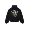 Balenciaga x The Simpsons Gepolsterter Bomber-Hoodie „Schwarz“ 657115TLVG71000