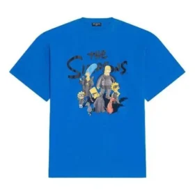 Balenciaga x The Simpsons Oversized-T-Shirt „Blue“ 676589TLVG74210